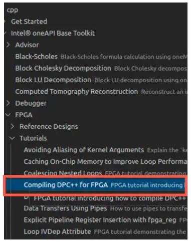 intel FPGA Development oneAPI Toolkits with Visual Studio Code on Linux - Browser1