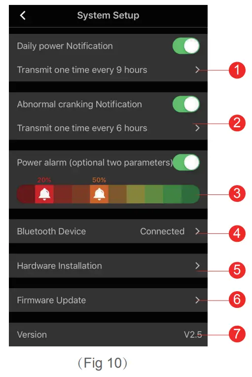SUNNYSOFT BM2 Tester Baterií S Bluetooth 12V - Setup