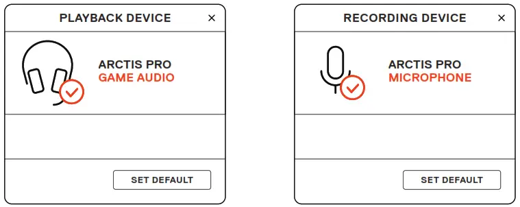 SteelSeries Arctis PRO Headset - WINDOWS SYSTEM SETTINGS