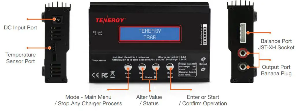TENERGY Multifunction Balance Charger TB6B - overview