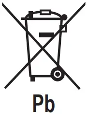 Panasonic S-3650PT3E - Disposal Pb