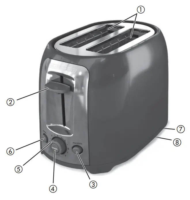 BLACK DECKER TR1278BD Extra Wide Slot Toaster-