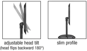 CONAIR-BE50LBCH-9-Inch-Black-Chrome-Freestanding-LED-Lighted-Vanity-Mirror-Overview