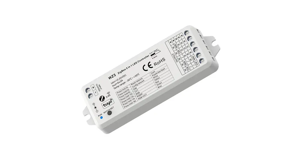 Zigbee Wz5 Rf 5 In1 Led Controller User Manual