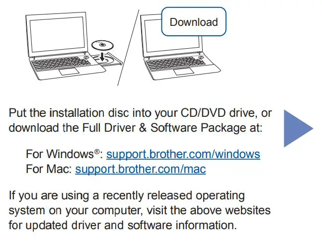 brother MFC-T4500DW Inkjet Multi Function Printer Installation Guide - Connect your computer
