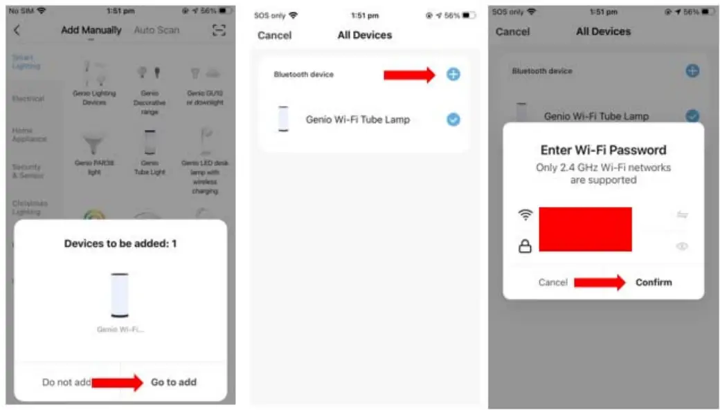 mirabella genio I003935 Wi-Fi Smart Background Light - Bluetooth BK method
