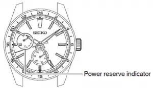 Power reserve indicator