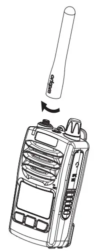 oricom DTX600 Waterproof 5W Handheld UHF CB Radio - Antenna