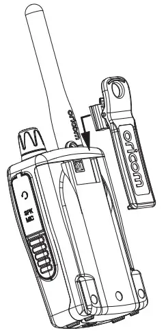 oricom DTX600 Waterproof 5W Handheld UHF CB Radio - Belt Clip