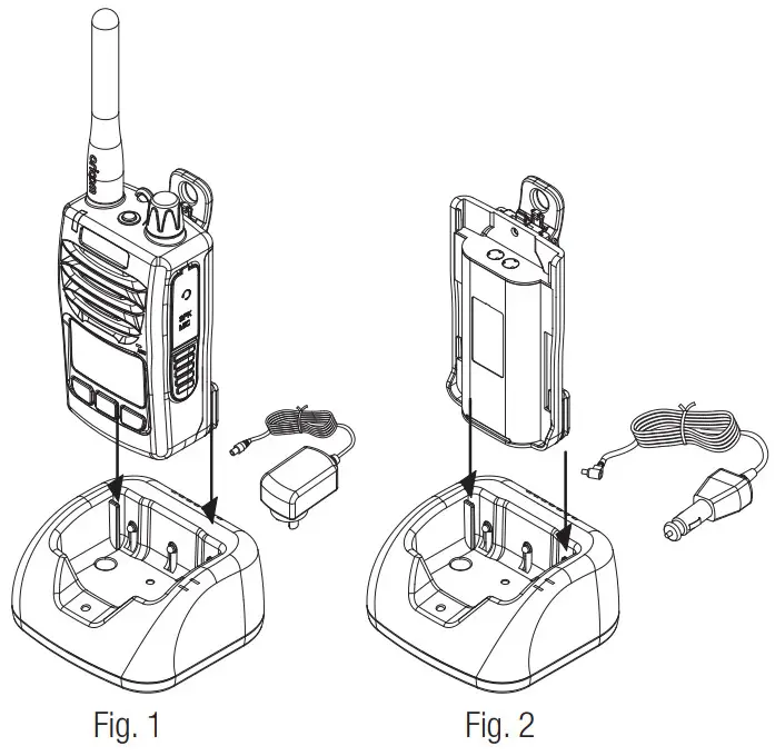 oricom DTX600 Waterproof 5W Handheld UHF CB Radio - Charging