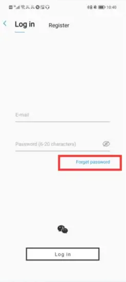 SoundPEATS - Forgot password 1
