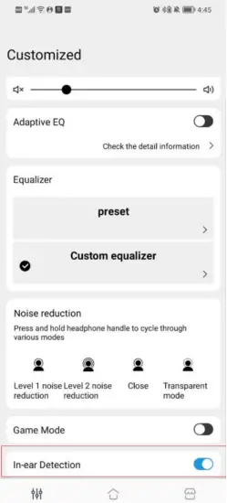 SoundPEATS - In-ear Detection