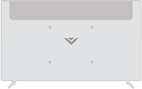 VIZIO V Series V436 J04 4K UHD LED SmartCast Smart TV - REAR PANEL