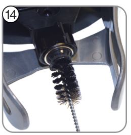 BUNN 54300.0101 1.0 and 1.5 Gallon - Clean the faucet shank using the supplied nylon bristle