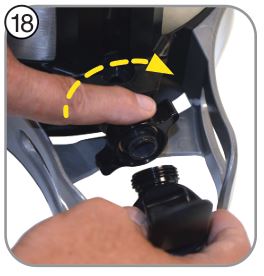 BUNN 54300.0101 1.0 and 1.5 Gallon - Re-attach faucet to server shank by turning clockwise