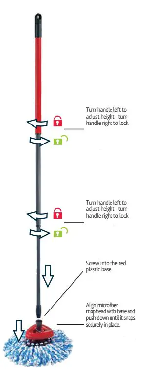 O-Cedar 35003355 Spin Mop System fig 1