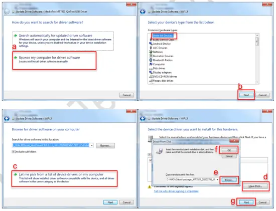 Install Windows driver