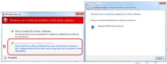 Install Windows driver