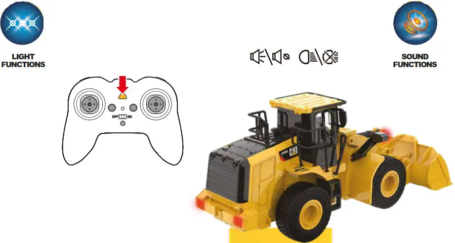 CAT 25003 950M Wheel Loader - Light And Sound Control