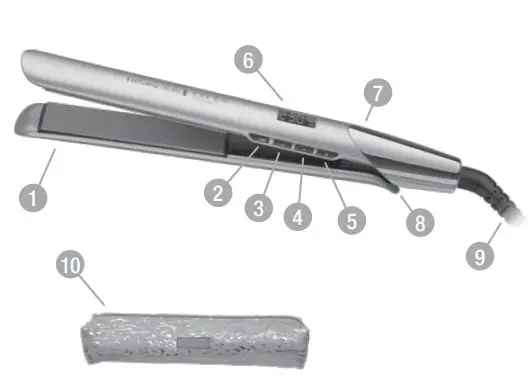 REMINGTON Infinite Protect Straightener beautiful vibrancy