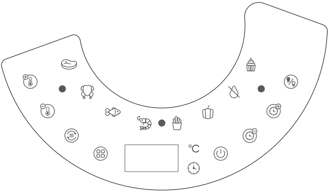 Soho SO 40AF ClearView 4 4.0L Air Fryer - CONTROL
