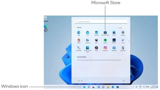 kogan KAL14N370PA Atlas 14 1 N370 Laptop With Windows 11 Pro (4gb 64gb) - Start menu