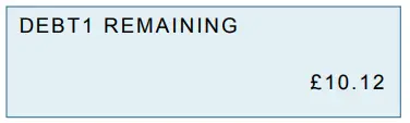 EDMI E470 Series Smart Meter - DEBT1 REMAINING