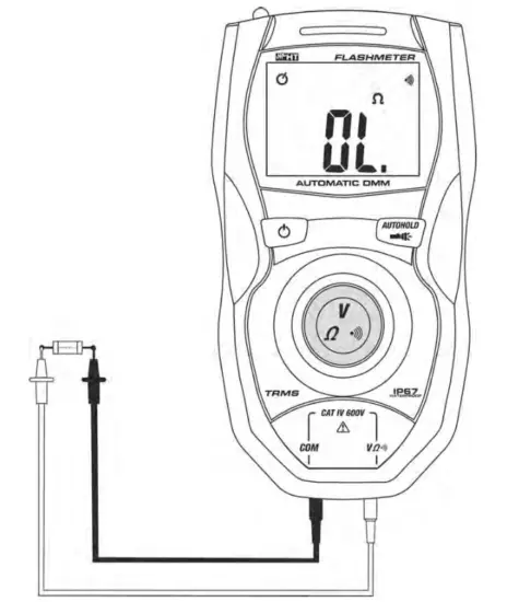 HT FLASHMETER Handheld Multimeter Digital Waterproof - Continuity test