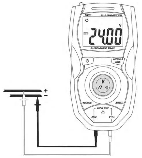 HT FLASHMETER Handheld Multimeter Digital Waterproof - DC voltage