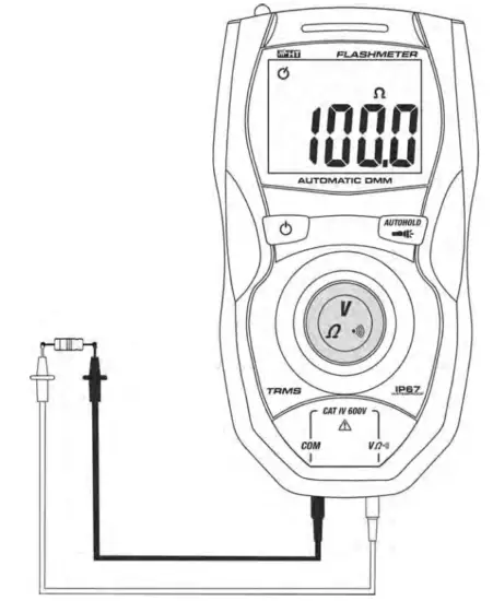 HT FLASHMETER Handheld Multimeter Digital Waterproof - Resistance
