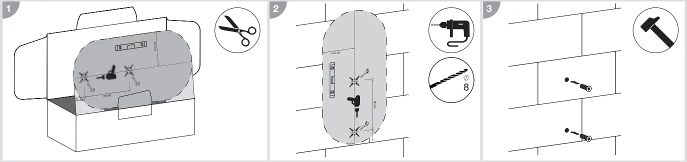 hager XEVA100 Cable Hook for Charging Station - Wall mounting 1