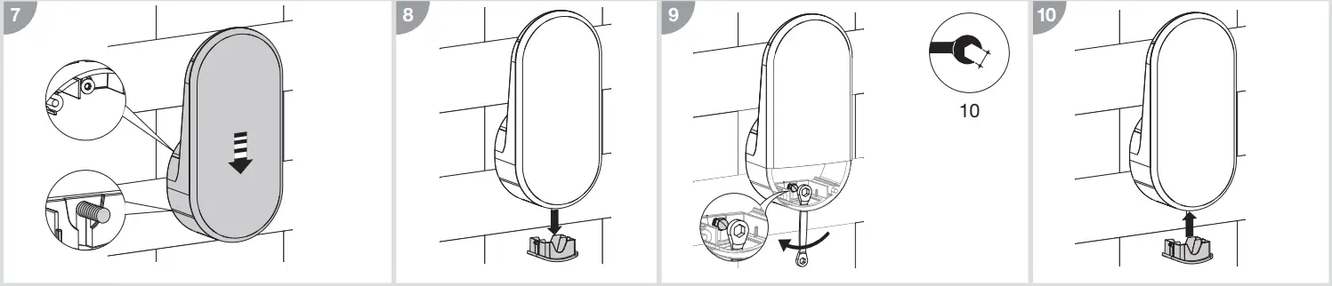 hager XEVA100 Cable Hook for Charging Station - Wall mounting 3