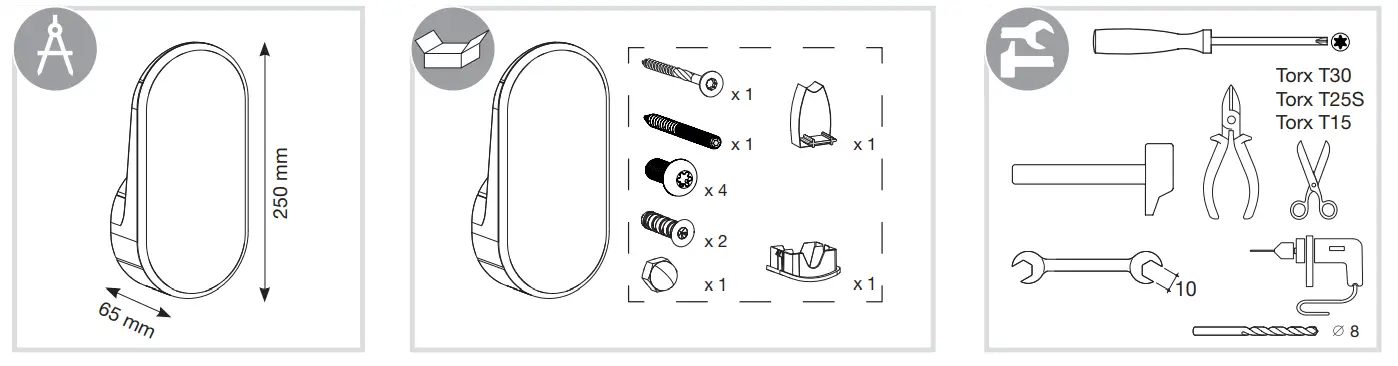 hager XEVA100 Cable Hook for Charging Station - parts 1