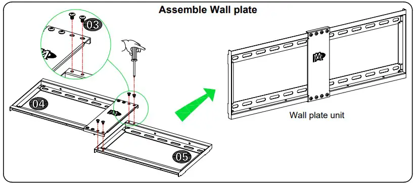 Mounting Dream Fixed Tv Wall Assemble Wall plat