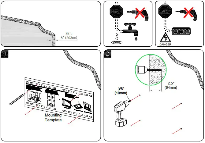 Mounting Dream Fixed Tv Wall Solid Concrete