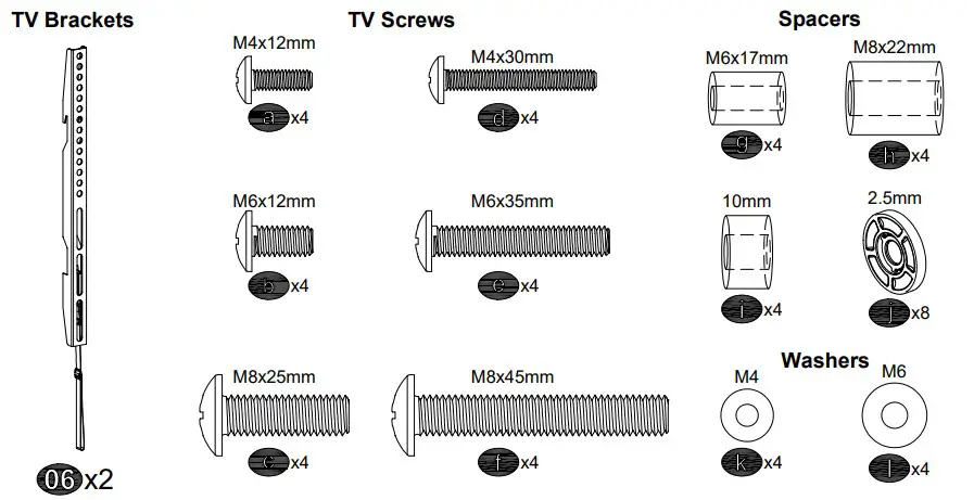 Mounting Dream Fixed TvParts and Hardware