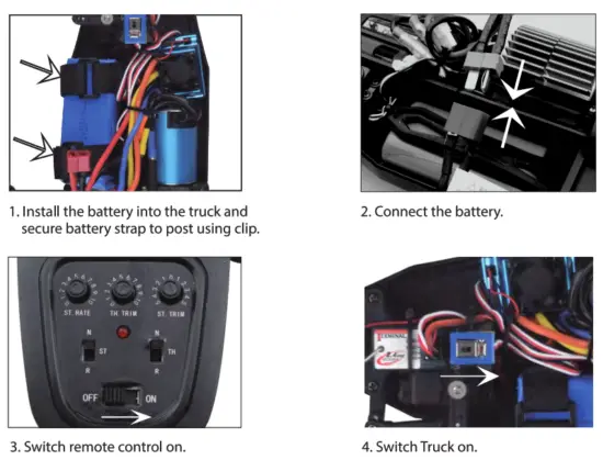 RC PRO 655574000019 Shredder Brushless 1 12 4WD Monster Truck RTR - Pairing