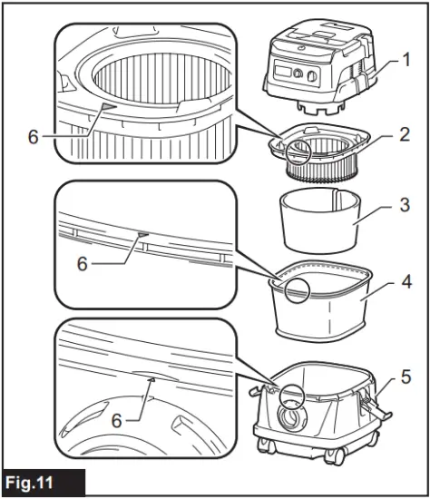 makita DVC865L - Fig. 11