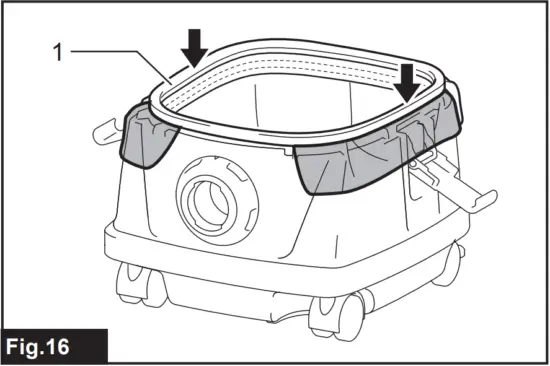 makita DVC865L - Fig. 16