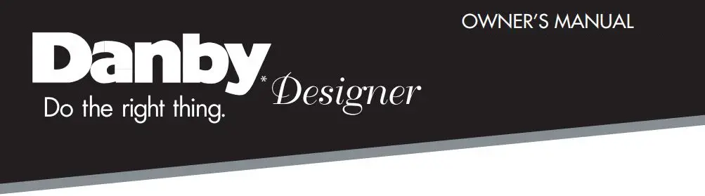 Danby DDMW1125BBS microwave with stainless steel front Owner's Manual