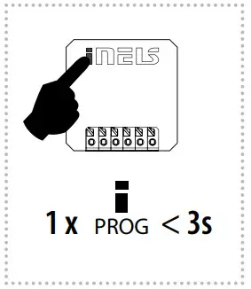 inELS RFSAI 62B SL Dual Band Wireless Switching Component Input Button - Channel selection
