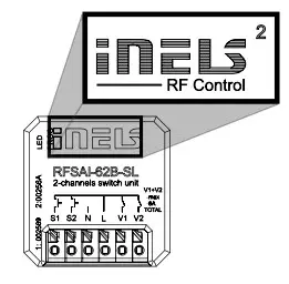 inELS RFSAI 62B SL Dual Band Wireless Switching Component Input Button - Compatibility