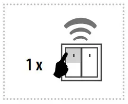 inELS RFSAI 62B SL Dual Band Wireless Switching Component Input Button - Description of impulse relay