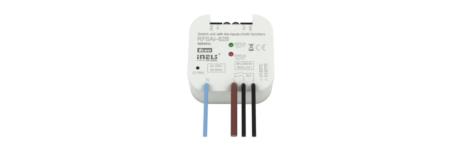 Inels Rfsai-62b-sl Dual Band Wireless Switching Component Input Button Instruction Manual Inels Rfsai-62b-sl Dual Band Wireless Switching Component Input Button Instruction Manual