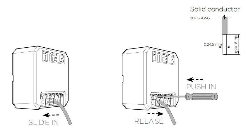 inELS RFSAI 62B SL Dual Band Wireless Switching Component Input Button - Screwless terminals