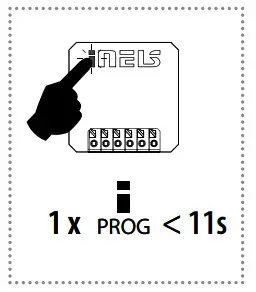 inELS RFSAI 62B SL Dual Band Wireless Switching Component Input Button -memory