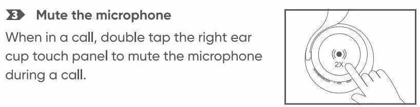 Wyze Labs WNCH1 Bluetooth Wyze Headphones User Manual - Call Control