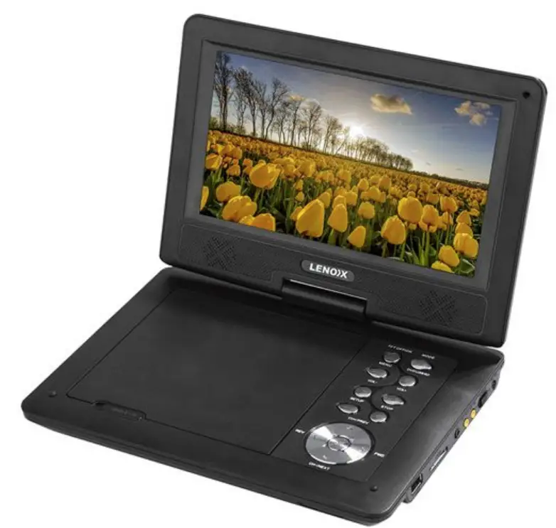 Lenoxx PDVD800 9 Swivel Portable DVD Player