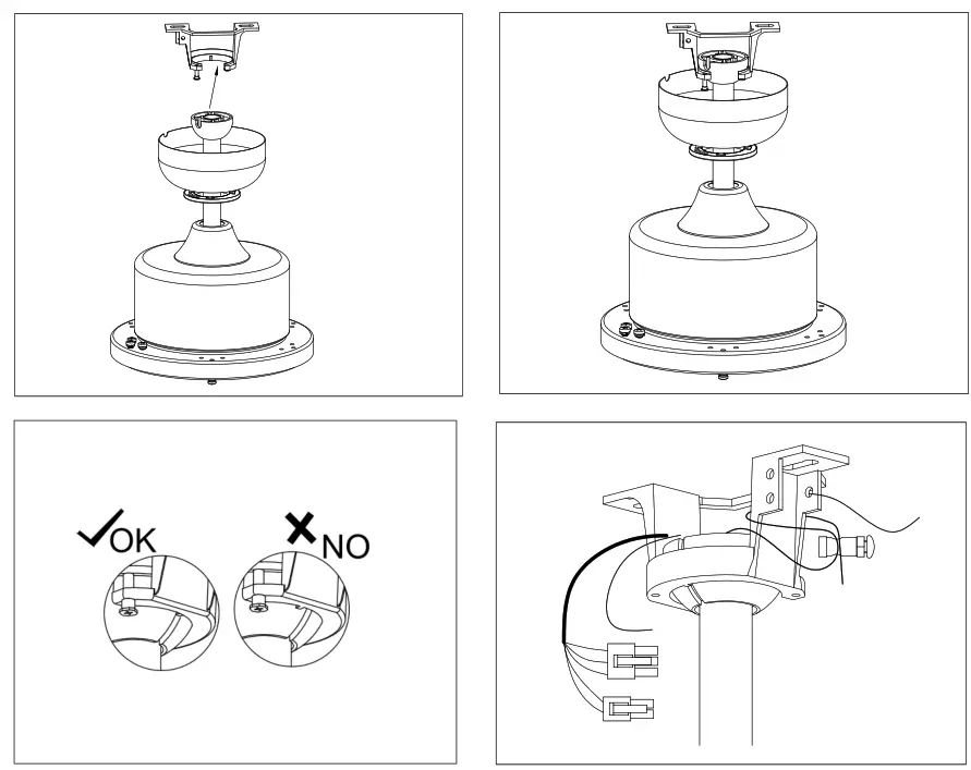 Parrot Uncle F8232110V 65 Inch Indoor Brushed Nickel Integrated LED Lighted Crystal Ceiling Fan - fig12