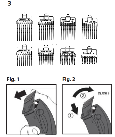 BaByliss E935E Hair Trimmers-parts1